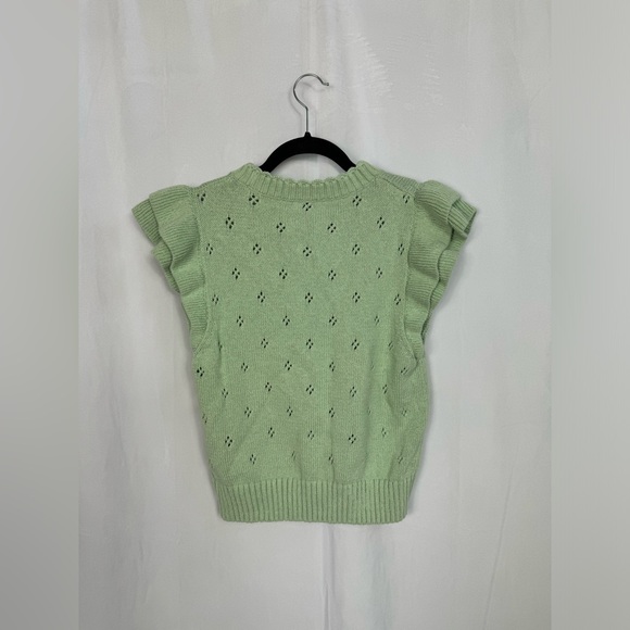 & other stories pistachio green sweater vest - Picture 3 of 3